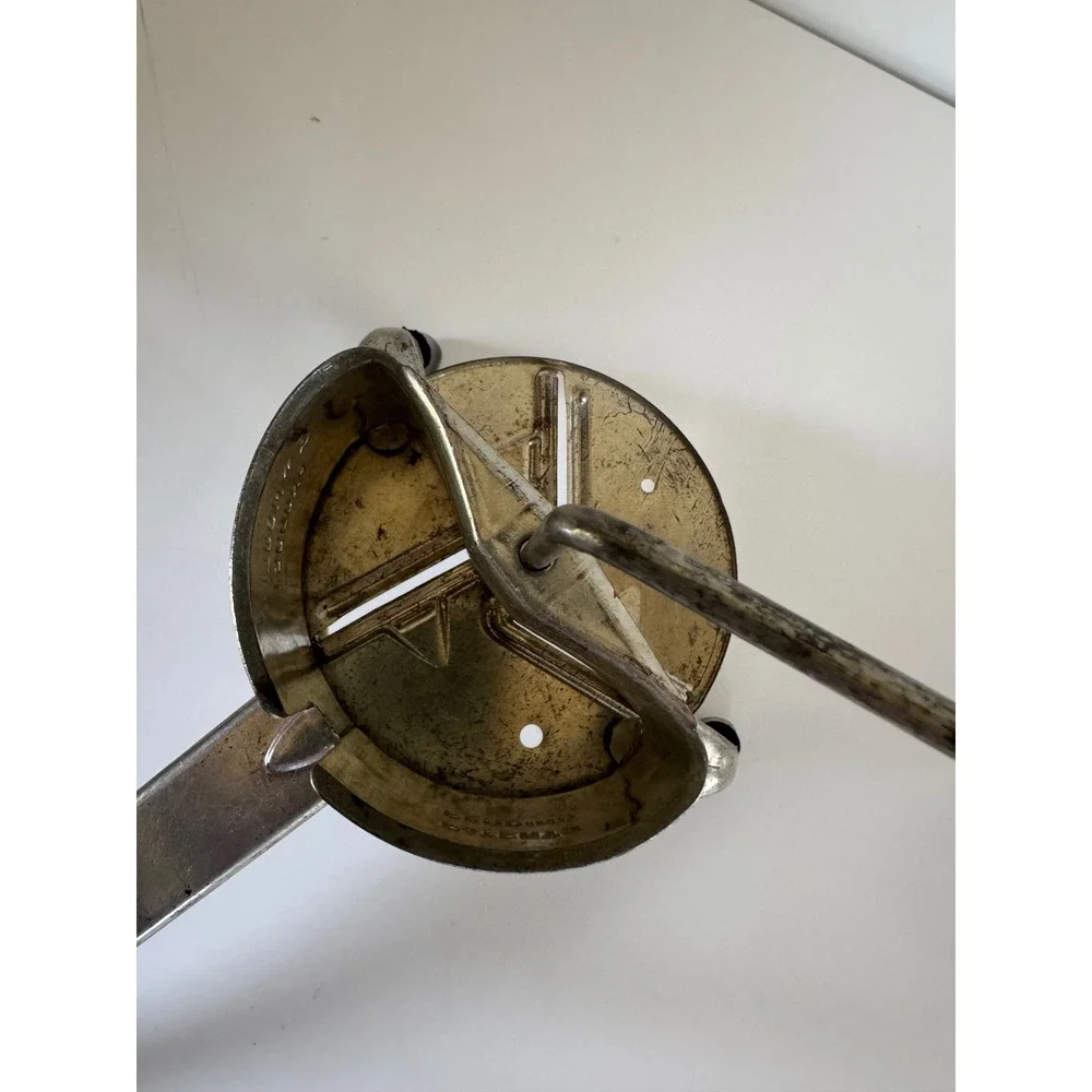 Vintage Mouli Shredder Rotary Grater Manual Slicer Made in France Tripod Base